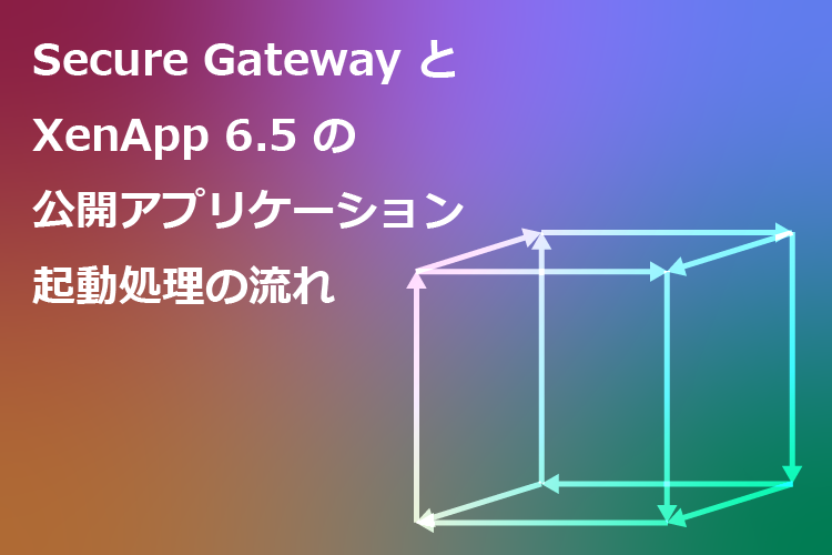Citrix Secure Gateway を使用した場合のXenApp6.5の公開