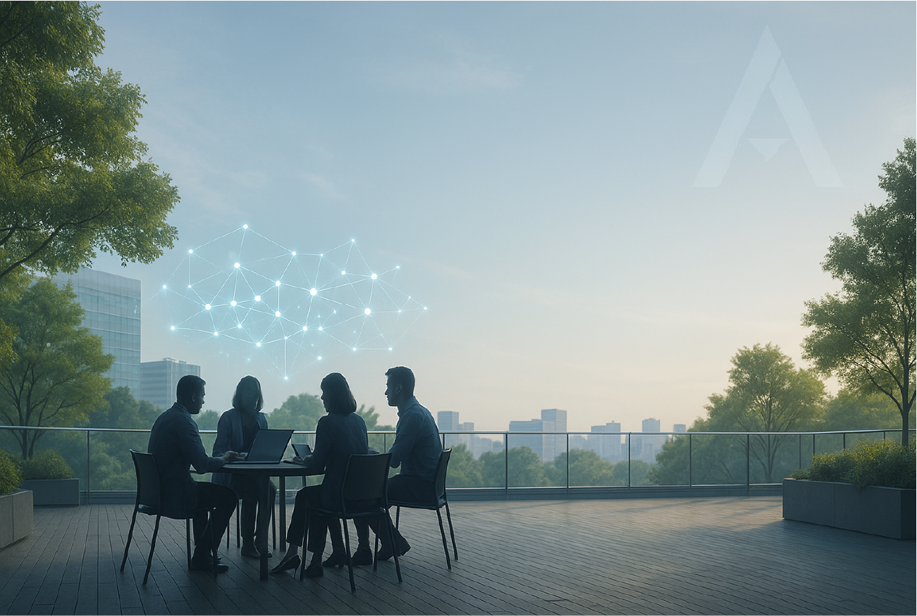 「テラス＝共創の場」を象徴するビジュアル