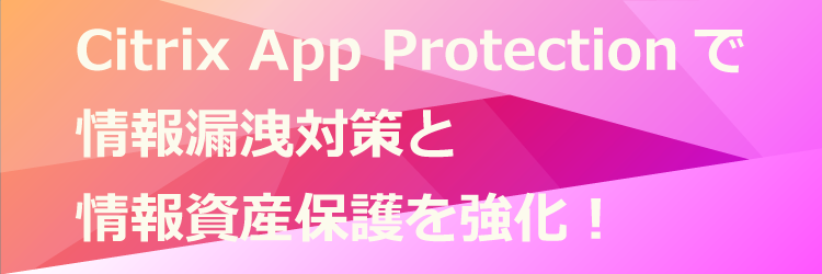 Citrix App Protection で情報漏洩対策と情報資産保護を強化