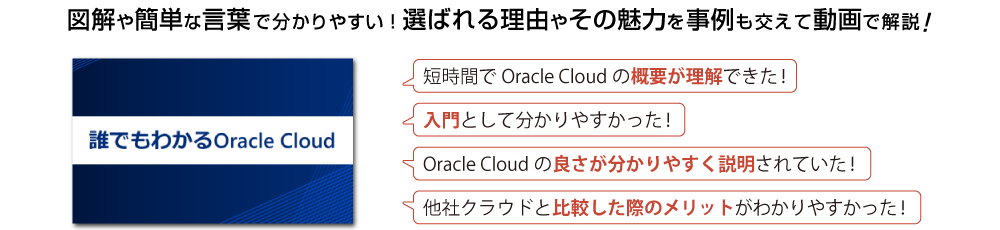 「誰でもわかるOracle Cloud」動画（20分）はこちら