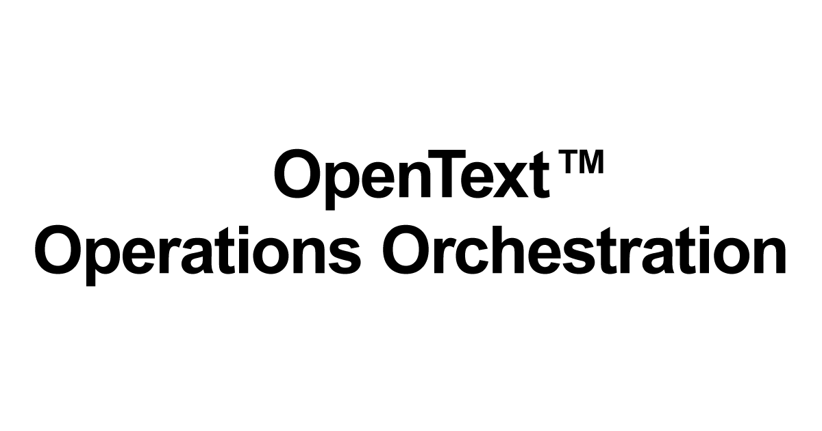 メイン画像：OpenText Operations Orchestration