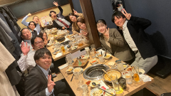 We RUN!画像3-第5回合同祝勝会:健康表彰-焼きいも食べながら歩き隊/コミュニケーション表彰-ジオ・クルー