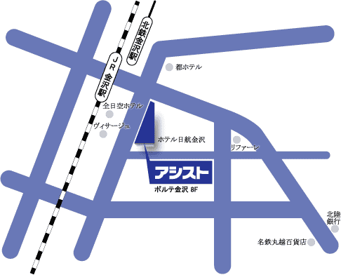 北陸営業所の地図