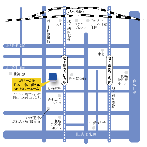 札幌営業所の地図