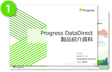 「Progress DataDirectとは」に答える、製品紹介資料