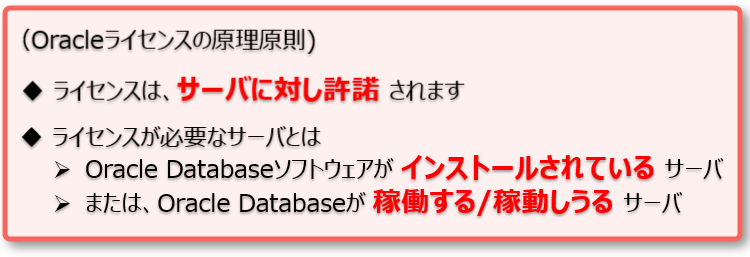 Oracle ライセンス ルール