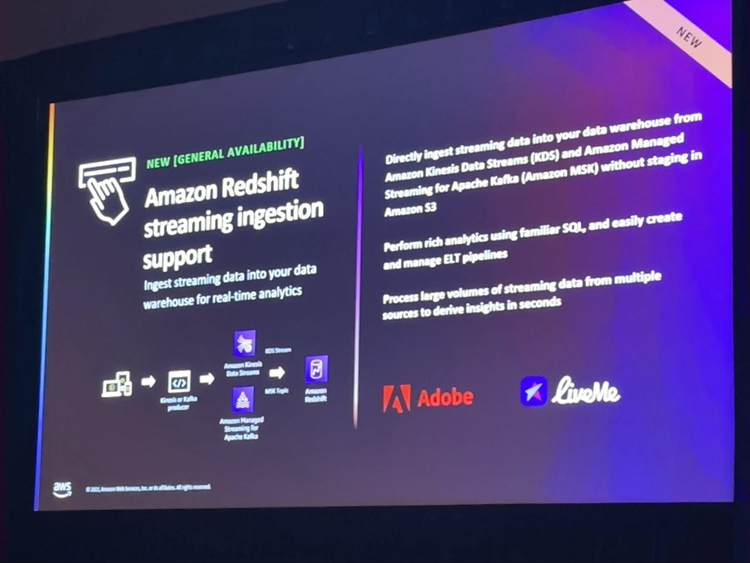 Amazon Redshift ストリーミングデータ