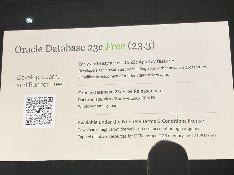 Oracle Database 23c Free（23.3）