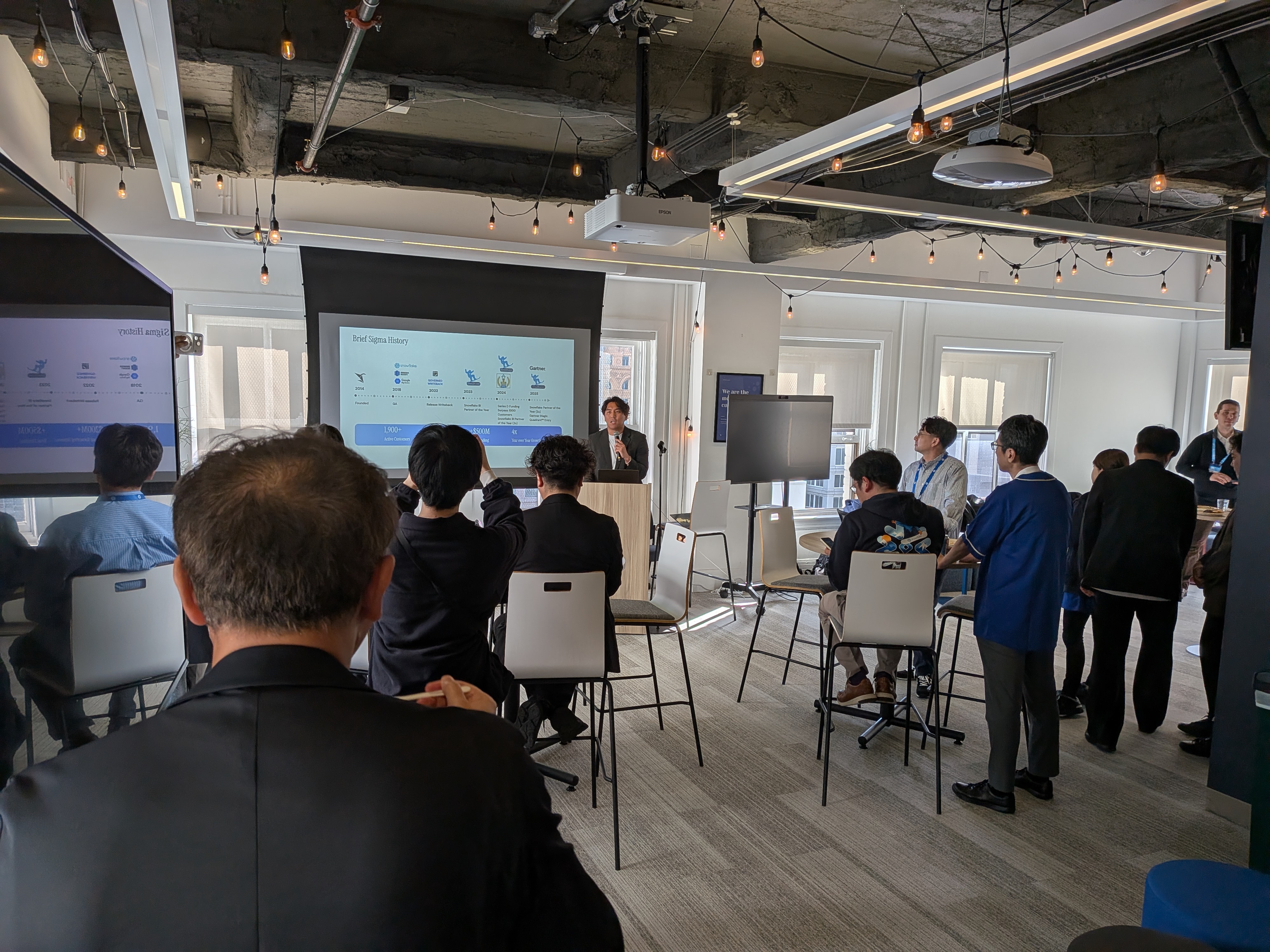 Sigma本社イベントの様子。日本のお客様・パートナー企業様など約50名が集結し、熱気あふれる議論が交わされました！