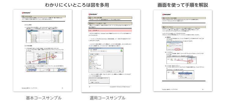 オリジナルテキストの特長（DataSpdier）