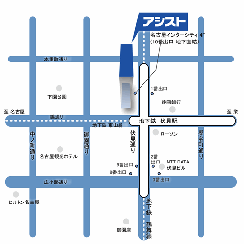 名古屋会場の地図