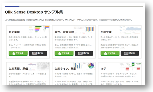 Qlik Sense Desktopサンプル集