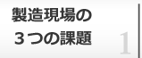 製造現場の3つの課題