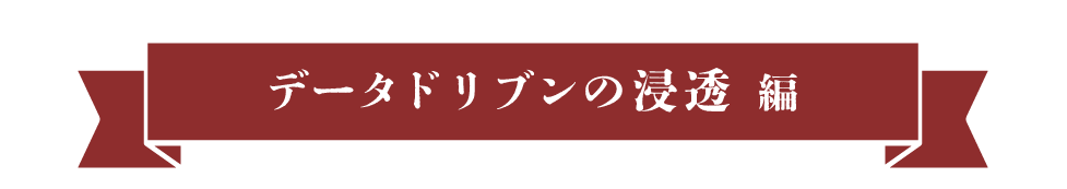 データドリブンの浸透編