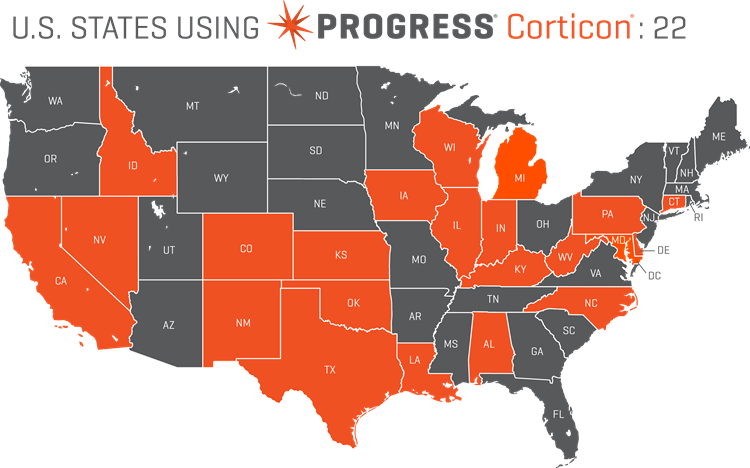 Corticon State Map