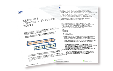 保険会社におけるオペレーショナル・ディシジョンを自動化する