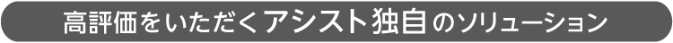 アシストならではのソリューション