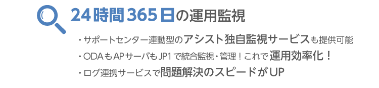 24時間365日の運用監視