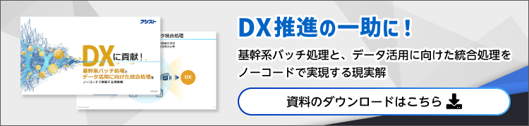 DXに貢献！基幹系バッチ処理とデータ活用に向けた統合処理をノーコードで実装する現実解