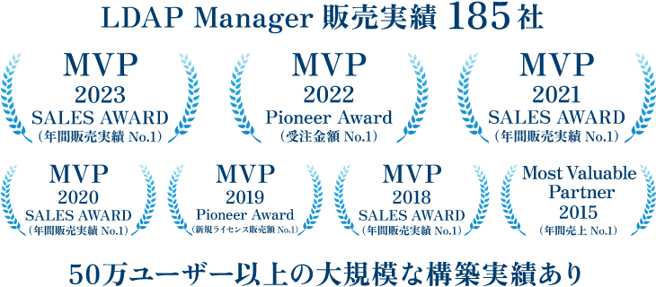 アシストのLDAP Manager販売実績