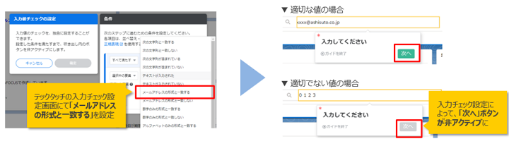 入力チェック機能