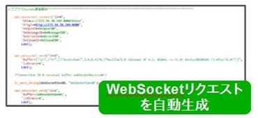 WebSocketリクエストを自動生成