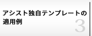 アシスト独自テンプレート適用例