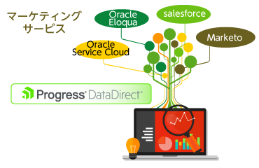各種マーケティングサービスにも接続可能