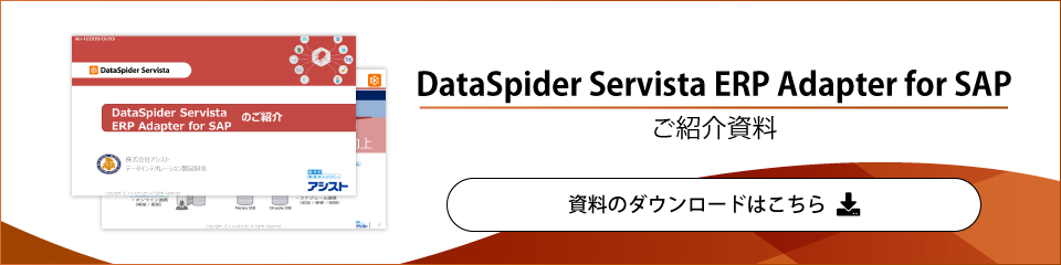 DataSpider Servista ERP Adapter for SAPをダウンロード