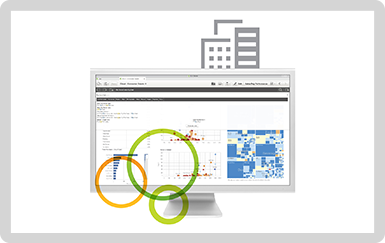 Qlik Senseの分析結果表示画面