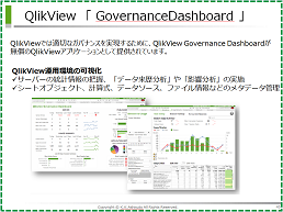 QlikView　：「GovernanceDashboard」