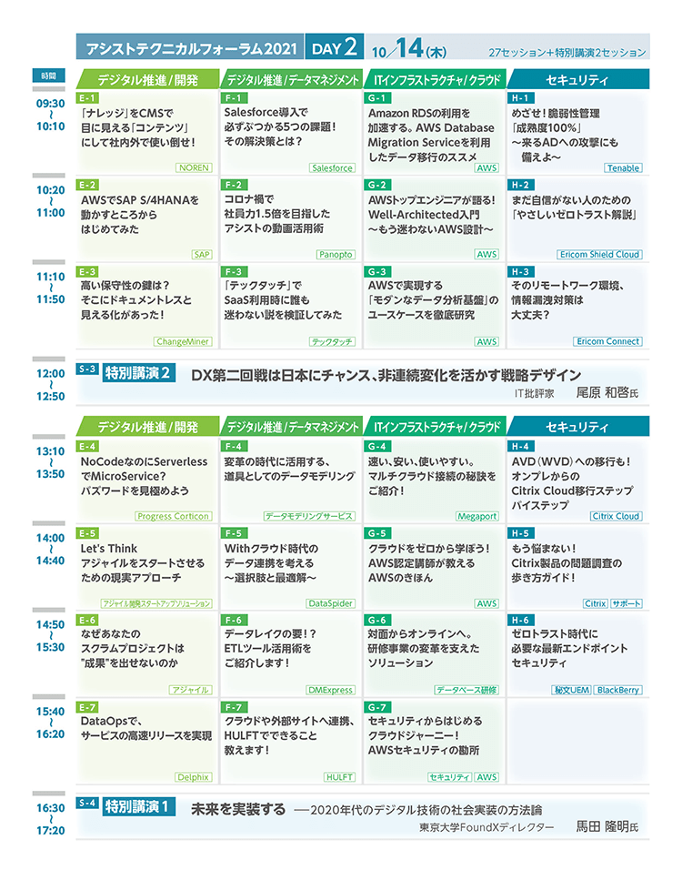 2021年10月14日（木）セッション