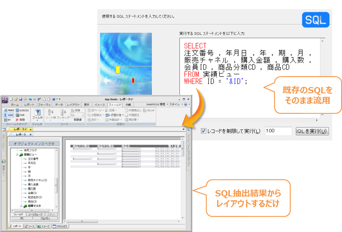 機能 Webfocus アシスト 機能 Webfocus アシスト